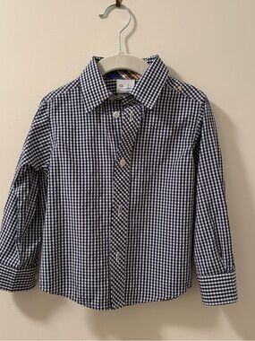 NWOT Florence Eisman boys gingham button down with madras cuffs 3T